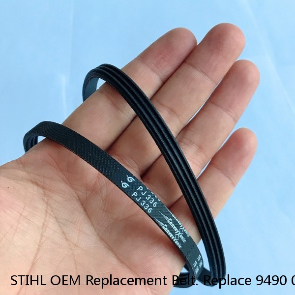 STIHL OEM Replacement Belt. Replace 9490 000 7915 Multi Ribbed (400K4) 1/2x40"