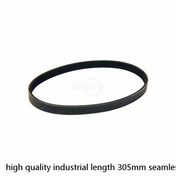 high quality industrial length 305mm seamless grooved red rubber coating flat belt paged machine belt